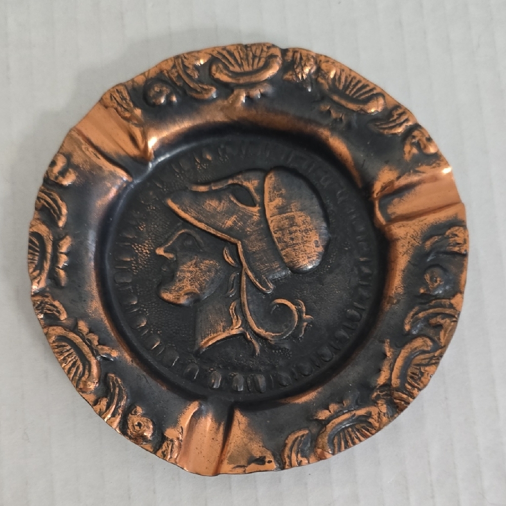 Vintage Copper Decorative Ashtray